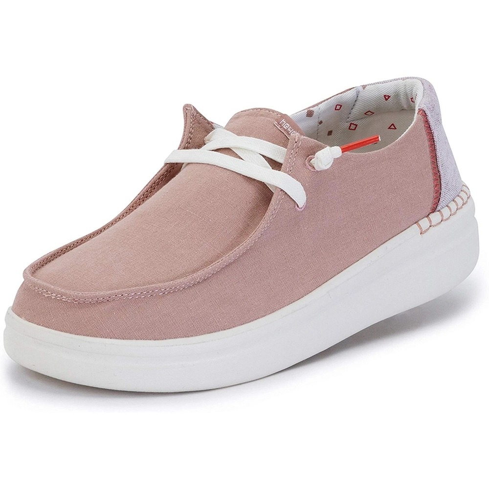 Hey Dude Women's Wendy‎ Rise Casual Lace-Up Loafers In Chambray Rose - Size 6
